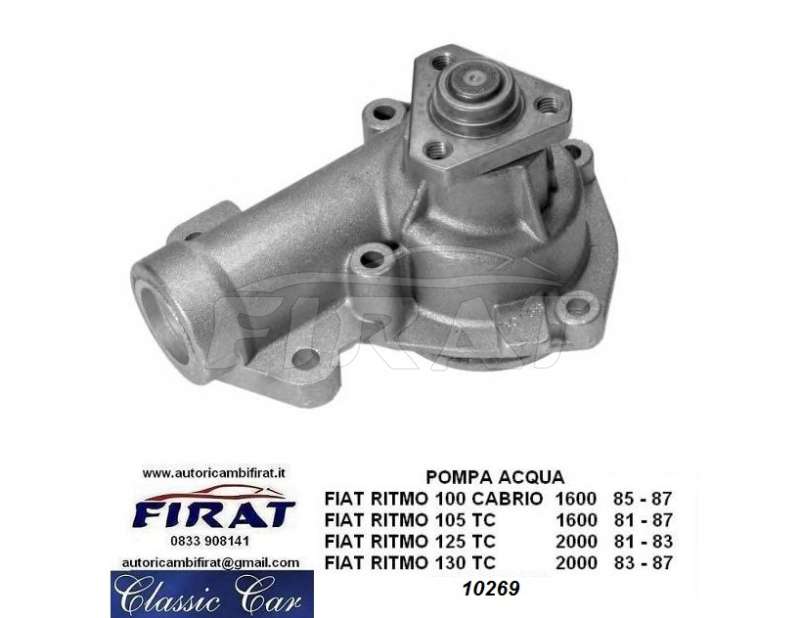 POMPA ACQUA FIAT RITMO 105 TC - 125 TC - 130 TC (PA269)